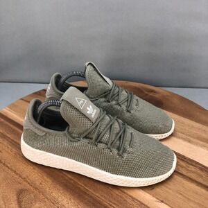 Adidas Pharrell Williams Tennis HU Sneakers Olive Green Casual Shoes 3